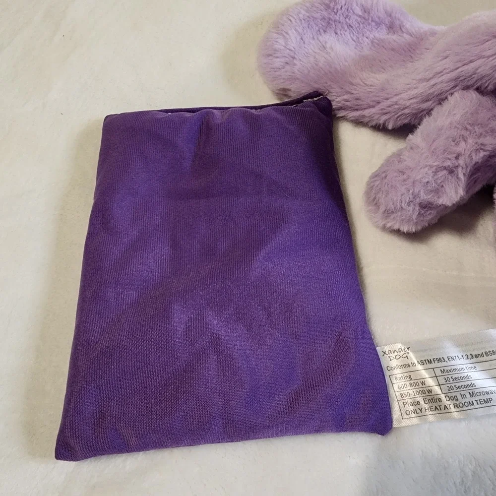 Xander Dog Aromatherapy Plush Microwaveable Comfort Therapy Lavender EUC
